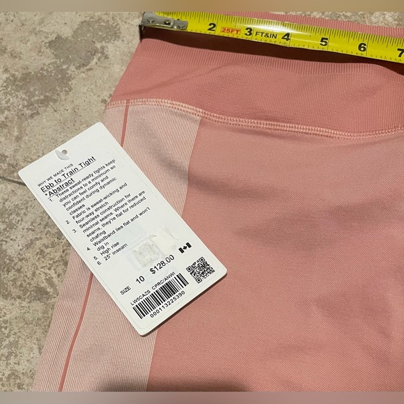 Lululemon Ebb To Train Tight Abstract Women's Sz 10 NWT - Picture 2 of 7